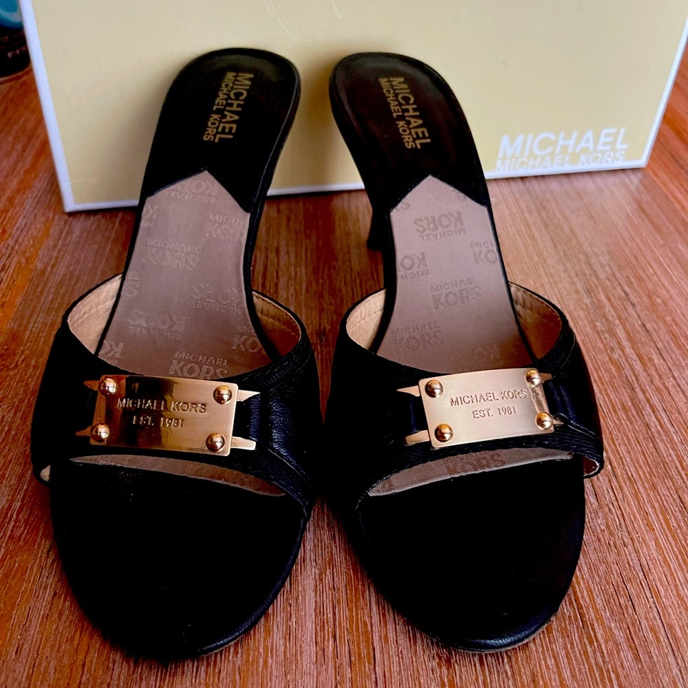 Michael Kors Black Slide